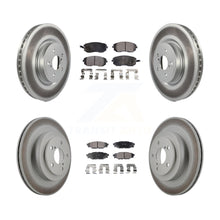 Charger l'image dans la galerie, Front Rear Coated Disc Brake Rotors And Ceramic Pads Kit For Subaru Legacy