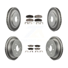 Charger l'image dans la galerie, Front Rear Coated Disc Brake Rotors And Ceramic Pads Kit For Suzuki Equator