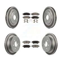 Charger l'image dans la galerie, [Front+Rear] 2006-2007 Nissan Xterra Premium Coated Rotors &amp; Ceramic Pads Brake Kit For Max Braking