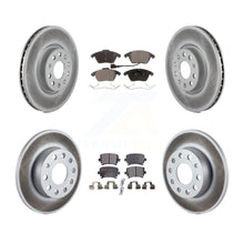 Charger l'image dans la galerie, [Front+Rear] 2008 Audi A3 Quattro Premium Coated Rotors &amp; Ceramic Pads Brake Kit For Max Braking