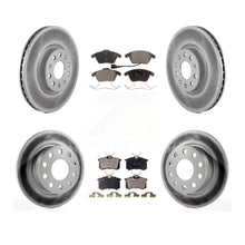 Charger l&#39;image dans la galerie, Front Rear Coated Disc Brake Rotor &amp; Ceramic Pad Kit For Volkswagen Jetta Beetle