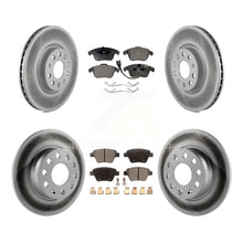 Load image into Gallery viewer, Front Rear Coated Disc Brake Rotors And Ceramic Pads Kit For Volkswagen Passat