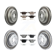 Load image into Gallery viewer, [Front+Rear] 2004-2010 BMW X3 Premium Coated Rotors &amp; Ceramic Pads Brake Kit For Max Braking