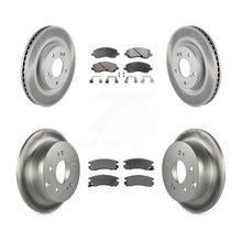 Charger l&#39;image dans la galerie, Front Rear Coated Disc Brake Rotor Ceramic Pad Kit For Mitsubishi Galant Eclipse