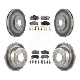 Front Rear Coat Disc Brake Rotor Ceramic Pad Kit For Kia Sportage Hyundai Tucson