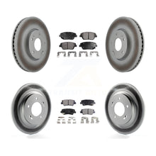 Load image into Gallery viewer, Front Rear Coated Disc Brake Rotors And Ceramic Pads Kit For Kia Optima