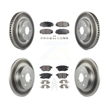 Charger l'image dans la galerie, [Front+Rear] 2011-2016 Scion tC Premium Coated Rotors &amp; Ceramic Pads Brake Kit For Max Braking
