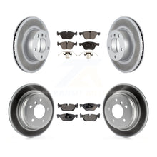 Load image into Gallery viewer, Front Rear Coated Disc Brake Rotors And Ceramic Pad Kit For BMW 328i 328xi 325xi