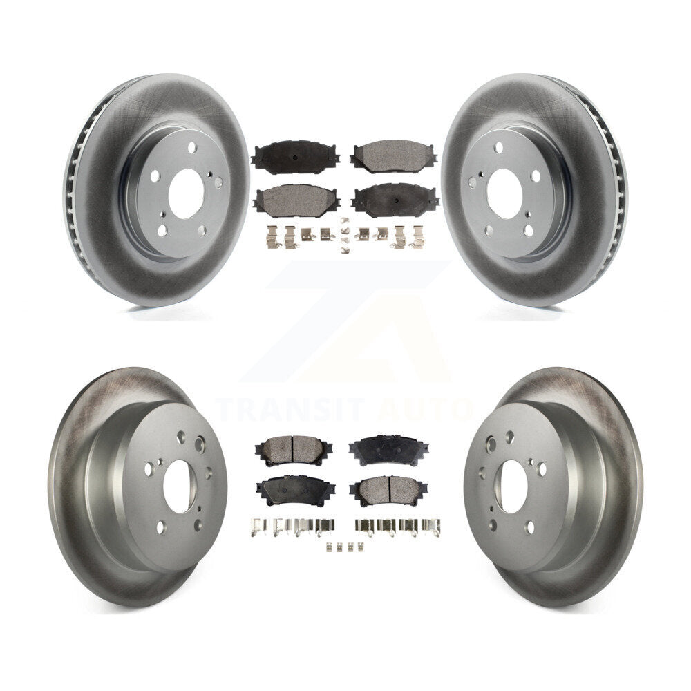 Front Rear Coat Brake Rotor Ceramic Pad Kit For Lexus IS250 With F Sport Package