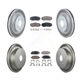 [Front+Rear] 2009-2013 Suzuki Grand Vitara Premium Coated Rotors & Ceramic Pads Brake Kit For Max Braking