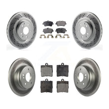 Charger l&#39;image dans la galerie, Front Rear Coated Disc Brake Rotors And Ceramic Pad Kit For Mercedes-Benz SLK280