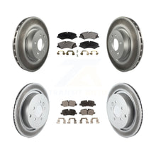 Charger l&#39;image dans la galerie, Front Rear Coat Disc Brake Rotors Ceramic Pad Kit For Land Rover LR4 Range Sport