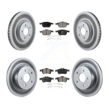 Load image into Gallery viewer, Front Rear Coated Disc Brake Rotors And Ceramic Pad Kit For Ford Transit Connect