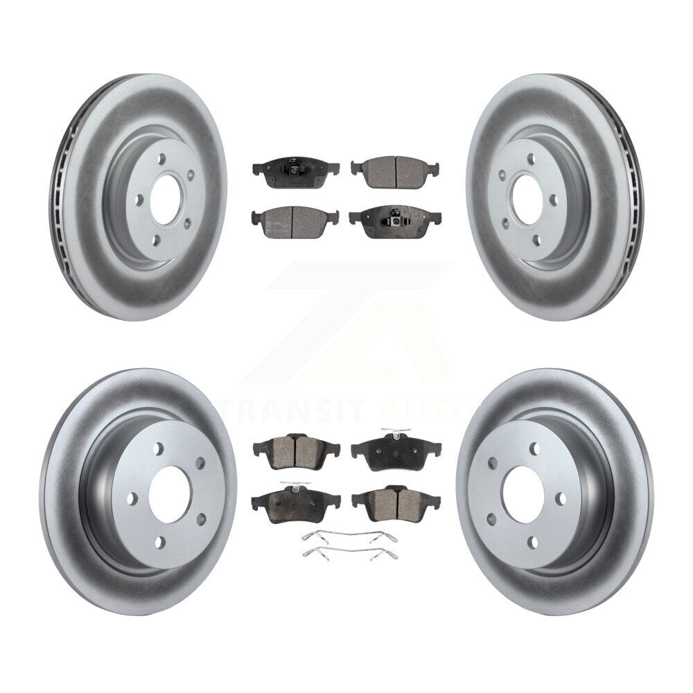 thumbnail image 2 of Detroit Axle Front Ceramic Brake Pad Kit W/Hardware & Cleaner/Fluid For Ford Escape 2014-2019 2 of 5