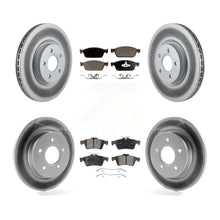 Load image into Gallery viewer, Front Rear Coated Disc Brake Rotors And Ceramic Pads Kit For Ford Focus ST
