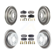 Load image into Gallery viewer, [Front+Rear] 2007-2009 Kia Rondo Premium Coated Rotors &amp; Ceramic Pads Brake Kit For Max Braking
