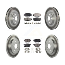 Charger l&#39;image dans la galerie, Front Rear Coated Brake Rotors Ceramic Pad Kit For Toyota Corolla Matrix Pontiac