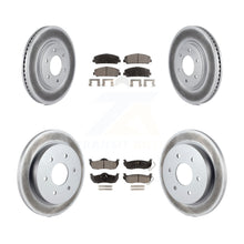 Load image into Gallery viewer, Front Rear Coated Brake Rotor &amp; Ceramic Pad Kit For Nissan Titan Armada Infiniti