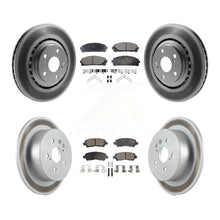 Charger l'image dans la galerie, [Front+Rear] 2008-2013 Toyota Highlander Premium Coated Rotors &amp; Ceramic Pads Brake Kit For Max Braking