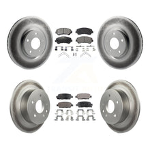 Charger l&#39;image dans la galerie, Front Rear Coat Brake Rotors Ceramic Pad Kit For 07-12 Nissan Sentra SE-R Spec V