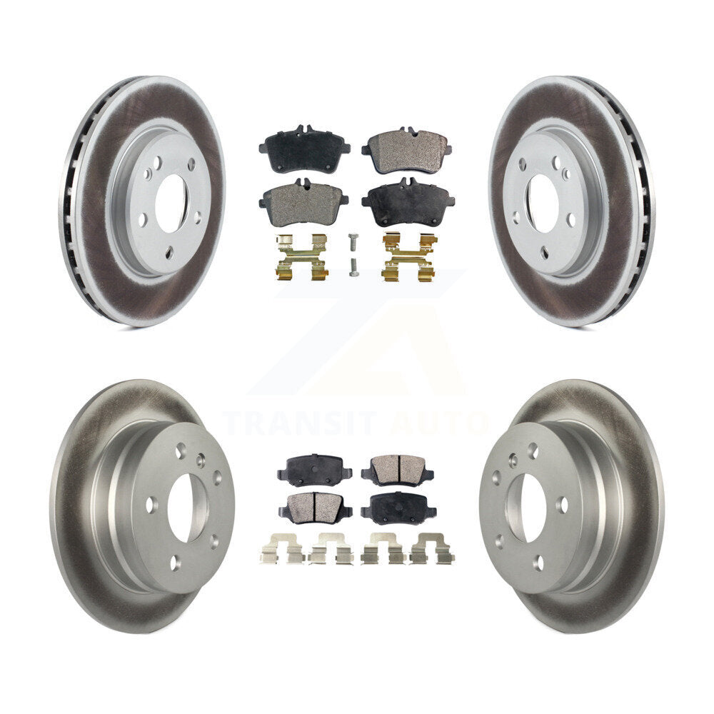 [Front+Rear] 2006-2011 Mercedes-Benz B200 Premium Coated Rotors & Ceramic Pads Brake Kit For Max Braking