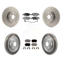 Charger l&#39;image dans la galerie, Front Rear Coated Disc Brake Rotors And Ceramic Pads Kit For Audi Q5 S5