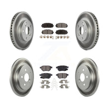 Charger l&#39;image dans la galerie, Front Rear Coated Disc Brake Rotor Ceramic Pad Kit For Toyota Prius Lexus CT200h