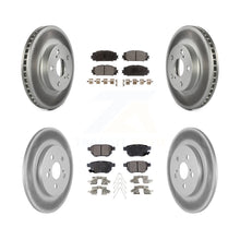 Charger l&#39;image dans la galerie, Front Rear Coated Disc Brake Rotors And Ceramic Pads Kit For Lexus CT200h