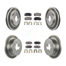 Charger l'image dans la galerie, [Front+Rear] 2010-2011 Kia Soul 2.0L Premium Coated Rotors &amp; Ceramic Pads Brake Kit For Max Braking