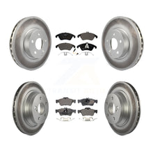 Charger l&#39;image dans la galerie, Front Rear Coated Disc Brake Rotor &amp; Ceramic Pad Kit For Mercedes-Benz E350 E400