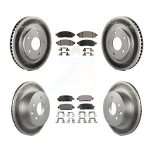 Charger l'image dans la galerie, Front Rear Coated Disc Brake Rotors And Ceramic Pads Kit For Nissan LEAF