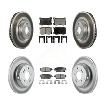 Charger l'image dans la galerie, Front Rear Coated Brake Rotor &amp; Ceramic Pad Kit For Hyundai Genesis G80 Kia K900
