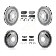 Charger l'image dans la galerie, [Front+Rear] 2013-2015 Kia Optima 2.0L Premium Coated Rotors &amp; Ceramic Pads Brake Kit For Max Braking