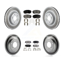 Charger l'image dans la galerie, [Front+Rear] 2016 Hyundai Sonata GAS engine Premium Coated Rotors &amp; Ceramic Pads Brake Kit For Max Braking