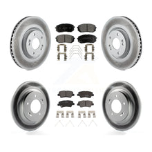 Load image into Gallery viewer, Front Rear Coated Disc Brake Rotors And Ceramic Pads Kit For Kia Optima