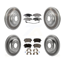 Load image into Gallery viewer, Front Rear Coated Disc Brake Rotors And Ceramic Pads Kit For Audi A6