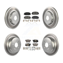 Load image into Gallery viewer, [Front+Rear] 2013-2018 Acura RDX Premium Coated Rotors &amp; Ceramic Pads Brake Kit For Max Braking