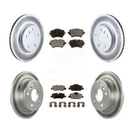 Front Rear Coated Disc Brake Rotors And Ceramic Pads Kit For Mini Cooper