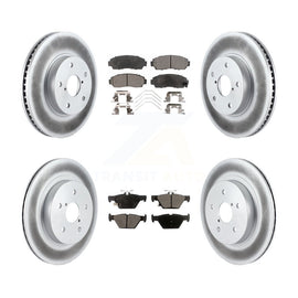 [Front+Rear] 2016-2019 Subaru Legacy 2.5L Premium Coated Rotors & Ceramic Pads Brake Kit For Max Braking