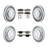 [Front+Rear] 2016-2019 Subaru Legacy 2.5L Premium Coated Rotors & Ceramic Pads Brake Kit For Max Braking