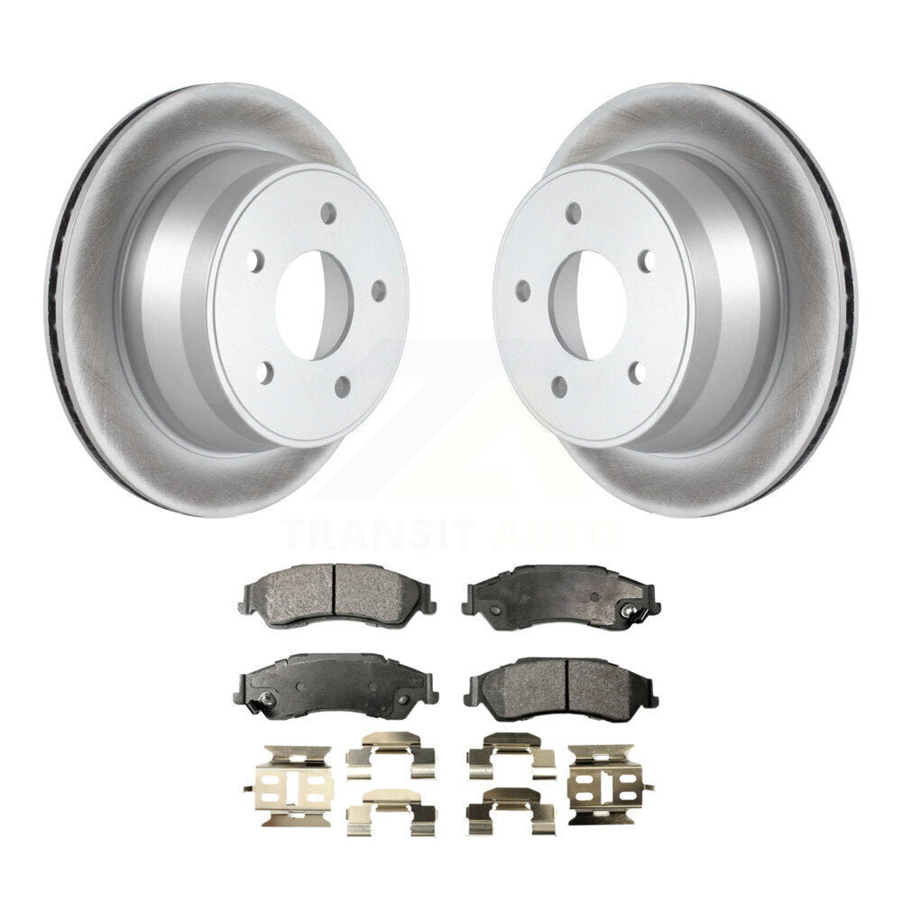 Rear Coat Brake Rotors Ceramic Pad Kit For Chevrolet S10 Blazer GMC Sonoma Jimmy