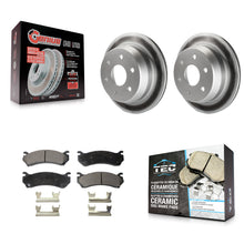 Load image into Gallery viewer, Rear Coated Brake Rotor Ceramic Pad Kit For Chevrolet Silverado 2500 HD Suburban