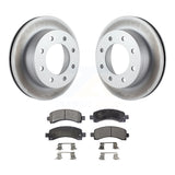 Rear Coat Brake Rotor Ceramic Pad Kit For Chevrolet Express 2500 GMC 3500 Savana