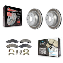 Charger l'image dans la galerie, Rear Coat Brake Rotors Ceramic Pad Kit For Chevrolet Silverado 1500 GMC Tahoe XL