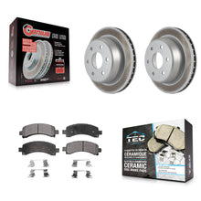Charger l'image dans la galerie, Rear Coated Brake Rotor Ceramic Pad Kit For Chevrolet Tahoe GMC Suburban 1500 XL