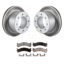 Charger l&#39;image dans la galerie, Rear Coat Brake Rotor Ceramic Pad Kit For Chevrolet Silverado 3500 HD GMC Sierra