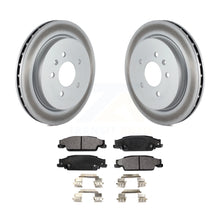 Load image into Gallery viewer, Rear Coated Disc Brake Rotors And Ceramic Pads Kit For Cadillac CTS STS