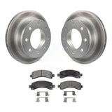 Rear Coat Brake Rotor Ceramic Pad Kit For Chevrolet Express 3500 2500 GMC Savana