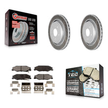 Load image into Gallery viewer, Rear Coated Disc Brake Rotor Ceramic Pad Kit For Chevrolet Corvette Cadillac XLR