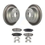 Rear Coat Brake Rotor Ceramic Pad Kit For Chevrolet Silverado 1500 GMC Sierra XL